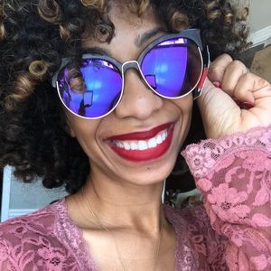 Women’s tortoise framed mirrored sunglasses